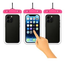 Kit 3 Capas Case Celular Protetora A Prova D'água Mergulho