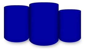 Kit 3 Capas Cilindro Sublimado Liso - Festa Top - ul