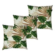 Kit 3 Capas de Almofada Impermeável Belize Zíper Invisível 45cmx45cm Kit 3 Capas de Almofada Impermeável Belize Zíper Invisível 45cmx45cm