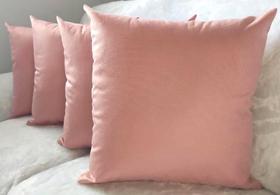 Kit 3 Capas De Almofadas Decorativas Suede Lisas 60x60 Tamanho Grande