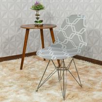 Kit 3 Capas de Cadeira Jantar Eiffel Geo Decoração Moderna