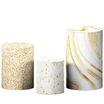 Kit 3 Capas de Cilindro P M G Para Festa Sublimado Com Glitter Tecido Veste Fácil Kit 3 Capas de Cilindro P M G Para Festa Sublimado Com Glitter Tecido Veste Fácil