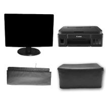 kit 3 Capas Monitor 20 Teclado Impressora Canon G3100 UV Impermeável - CAPAS DE LUXO