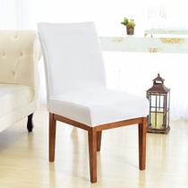 Kit 3 Capas para Cadeira Sala De Jantar Branco