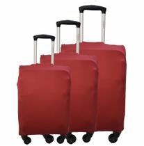 Kit 3 Capas Para Mala Viagem Big Style Várias Cores: Tamanho P/M/G