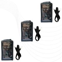 Kit 3 Capas Para Rádio Comunicador UV-16 Baofeng