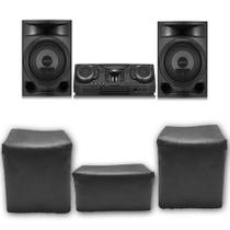 Kit 3 Capas Pra Mini System LG CL87 Impermeável Preta Uv