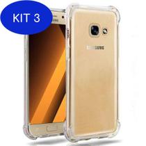 Kit 3 Capinha Transparente Antichoque Samsung J7 Prime G610 - Hrebros