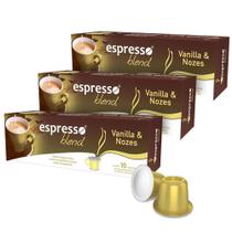 Kit 3 Cápsulas Espresso Blend Vanilla E Nozes Para Nespresso