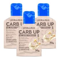 Kit 3 Carb Up Probiótica Gel Super Fórmula Sabor Baunilha Sachê 30g