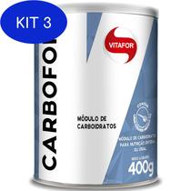 Kit 3 Carbofor Vitafor Módulo De Carboidratos Para Nutrição 400 G
