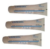 Kit 3 Caregel Pomada Em Tubo Gel Hidratante Para Feridas 85g
