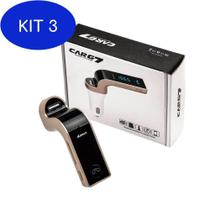 Kit 3 Carg7 Transmissor Fm / Bluetooth Car / Card Micro Sd