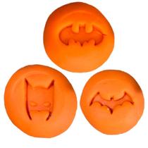 Kit 3 Carimbo Marcador Brigadeiro Doce Heroi Batman Filme