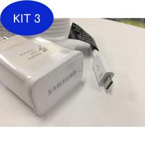 Kit 3 Carregador Original Samsung Galaxy J1 J2 J3 J5 J7