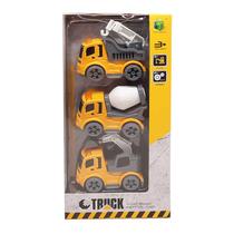 Kit 3 Carrinhos de Construção Truck Brinquedo 2621-2 - Dorémi Kit 3 Carrinhos de Construção Truck Brinquedo 2621-2 - Dorémi