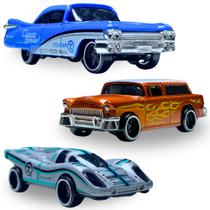 Kit 3 Carrinhos De Metal Colecionável Miniatura Presente Kit 3 Carrinhos De Metal Colecionável Miniatura Presente