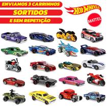Kit 3 Carrinhos Hot Wheels Diferentes 1/64 - Mattel Origin