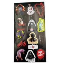 Kit 3 Cartelas Adesivo Redondo Halloween Festa Decoração Kit 3 Cartelas Adesivo Redondo Halloween Festa Decoração