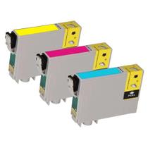 Kit 3 Cartucho Coloridos Jato De Tinta Compatível 140 T10402 T10403 T10404