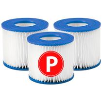 Kit 3 Cartuchos Refil Tipo P Filtrante Bomba Piscina VG Plus