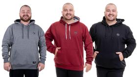 Kit 3 Casacos Blusas Moletom De Frio Plus Size G1 G2 G3