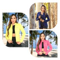 Kit 3 Casacos feminino proteção solar UV 50+ FPS