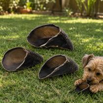 Kit 3 Casco Boi 100% Natural Mordedor Caes Bovino Petisco Pet