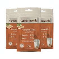 Kit 3 Castanhamilk Leite Em Po Vegetal De Castanha 25G Kit 3 Castanhamilk Leite Em Po Vegetal De Castanha 25G