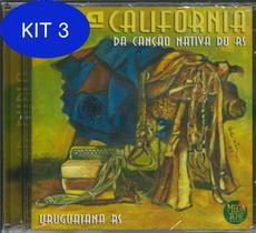 Kit 3 Cd 32ª Califórnia Da Canção Nativa Do Rs Duplo - Mega tchê