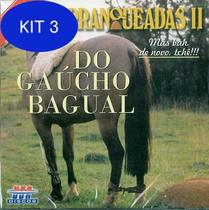 Kit 3 CD Barranqueadas Vol.2 do Gaucho Bagual - Usa discos