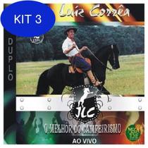 Kit 3 CD João Luiz Corrêa o melhor do Campeirismo ao Vivo duplo