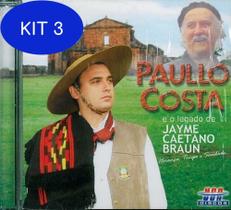 Kit 3 Cd Paullo Costa E O Legado De Jayme Caetano Braun