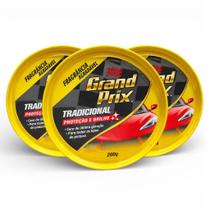 Kit 3 Cera Automotiva Grand Prix 200g Proteção Brilho