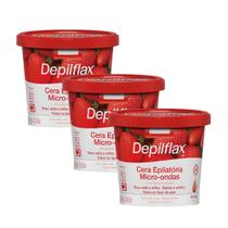 Kit 3 Cera de Microondas para Depilação Corporal Buço Axila e Virilha Morang Depilflax 100g Kit 3 Cera de Microondas para Depilação Corporal Buço Axila e Virilha Morang Depilflax 100g