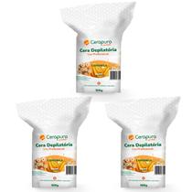 Kit 3 Cera depilatoria camomila elastica cerapura Total1,5Kg