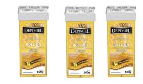 Kit 3 Cera Depilatória Roll On Clássica 100g - Depimiel Kit 3 Cera Depilatória Roll On Clássica 100g - Depimiel