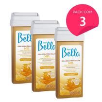 Kit 3 Cera Depilatória Roll On Depil Bella Mel Refil 100g Kit 3 Cera Depilatória Roll On Depil Bella Mel Refil 100g