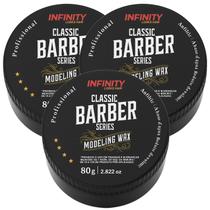 Kit 3 Cera Modeling Wax Classic Barber 80g - Infinity Kit 3 Cera Modeling Wax Classic Barber 80g - Infinity