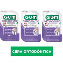 Kit 3 Cera Ortodôntica Gum Vitamina E e Aloe Vera 5 Barras Kit 3 Cera Ortodôntica Gum Vitamina E e Aloe Vera 5 Barras