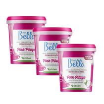 Kit 3 Ceras Depilatória Morna Pink Pitaya Depill Bella 600g