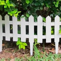 Kit 3 Cercas Decorativas De Plástico Para Jardim Horta Modelo Inglês Branca Cerquinha Dasshaus Kit 3 Cercas Decorativas De Plástico Para Jardim Horta Modelo Inglês Branca Cerquinha Dasshaus