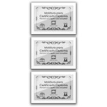 Kit 3 Certificados Diplomas A4 com Tela de Acetato e MDF Kit 3 Certificados Diplomas A4 com Tela de Acetato e MDF