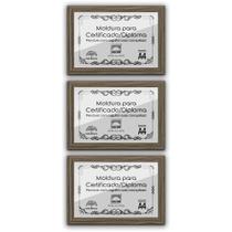 Kit 3 Certificados Diplomas A4 Com Tela De Acetato E Mdf Titulos Moldura Madeira Kit 3 Certificados Diplomas A4 Com Tela De Acetato E Mdf Titulos Moldura Madeira