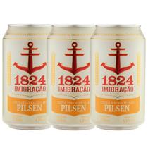 Kit 3 Cerveja Imigração 1824 Pilsen Puro Malte Lata 350ml Kit 3 Cerveja Imigração 1824 Pilsen Puro Malte Lata 350ml