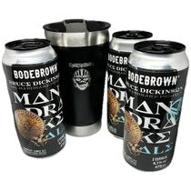 Kit 3 Cerveja Mandrake 470ml+ Copo Térmico Iron Maiden 500ml
