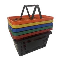 Kit 3 Cesta De Mercado Cestinhas Supermercado Compras Loja Kit 3 Cesta De Mercado Cestinhas Supermercado Compras Loja