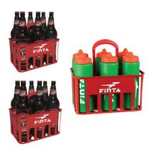 Kit 3 Cesta Porta 6 Litrão Cerveja Garrafas Squeeze C/ Alça