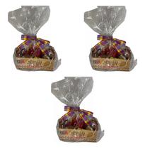 Kit 3 Cestas de Doces Festa Junina c/ 17 doces cada