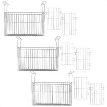 Kit 3 Cesto + 6 Separador De Picolé Polpa Freezer Horizontal